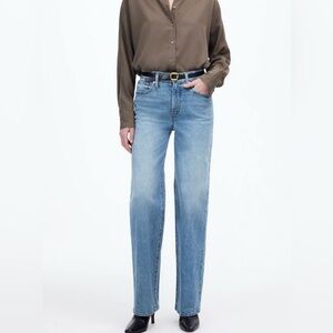 Madewell The Perfect Vintage Straight-Leg Jeans in Encro Size 30 Light Wash